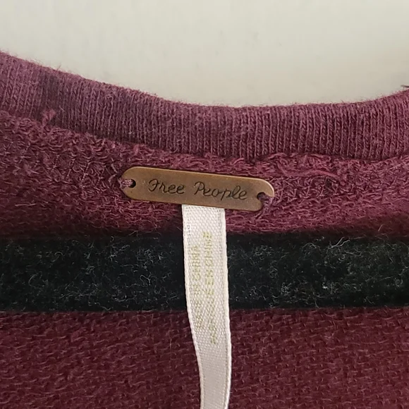 Free People Red Cotton Boyfriend Cardigan - Size M - Picture 5 of 8